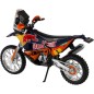 Motorbicikli Bburago Red Bull KTM Rally Dakar 2019 fém/műanyag 12cm szabad futásra