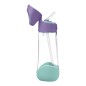 Szívószálas ivópalack 600 ml – Lilac Pop