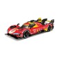 Bburago - RACING, FERRARI 499P, a 2024-es Le Mans-i 24 órás verseny győztese, piros, 1:18