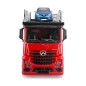 Bburago - STREET FIRE, Kamion félpótkocsival Multicar Carrier M-B Actros + Renault Captur, 1:43