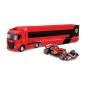 Bburago – RACE Iveco S Way - F1 Ferrari SF-24.2024, 16 Charles Leclerc, 1:43