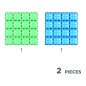 Cleverclixx – Mágneses építőjáték – Big Plates Blue Green – 2 db