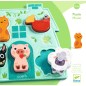 Dřevěné puzzle se zvířátky