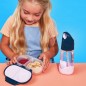 Szívószálas ivópalack 450 ml – indigó/rózsaszín
