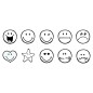 Stampo EASY önfestékező nyomdák, 10 db – Smiley-k
