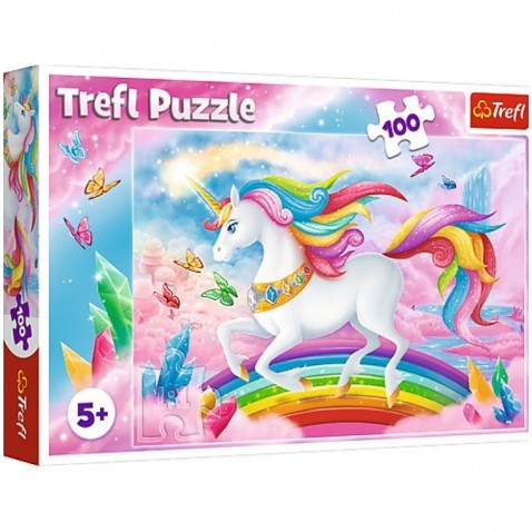 Puzzle Az egyszarvúak kristályvilágában 100 darab