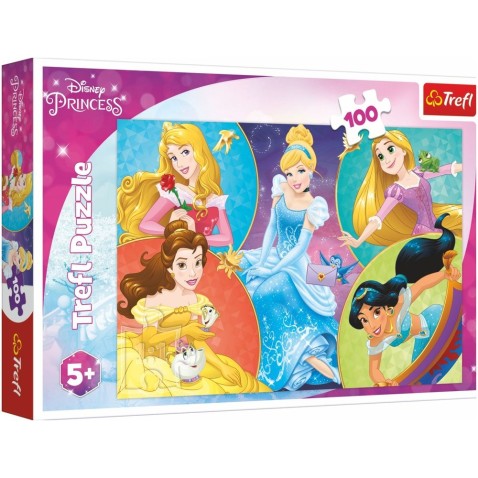 Trefl Puzzle Meet the Sweet Princess / Disney Princess 100 darab