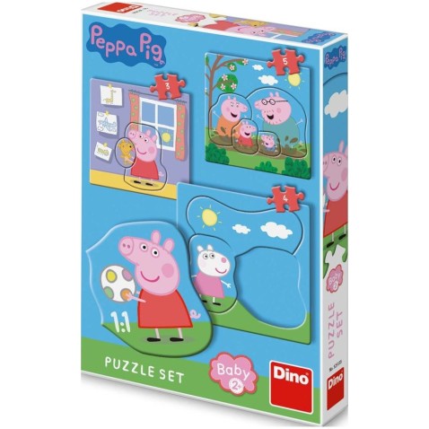 Puzzle baba Peppa Pig/Peppa Pig 3 kép 12 db