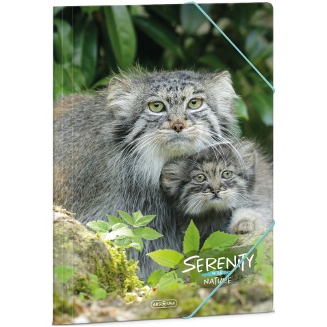 Ars Una Serenity Nature Manul A4 gumis dosszié