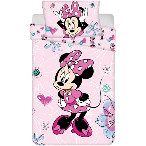 Disney Minnie Flowers 02 ovis ágynemű szett  100x135, 40x60 cm