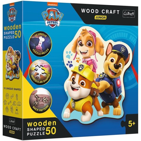 Fa puzzle Junior 50 darab Funny Paw Patrol/Paw Patrol