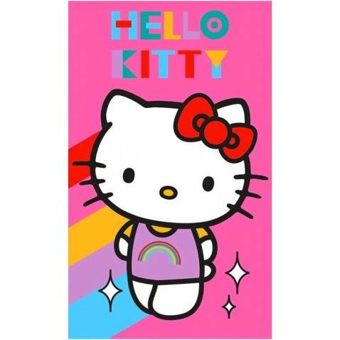 Gyermek törölköző Hello Kitty Rainbow