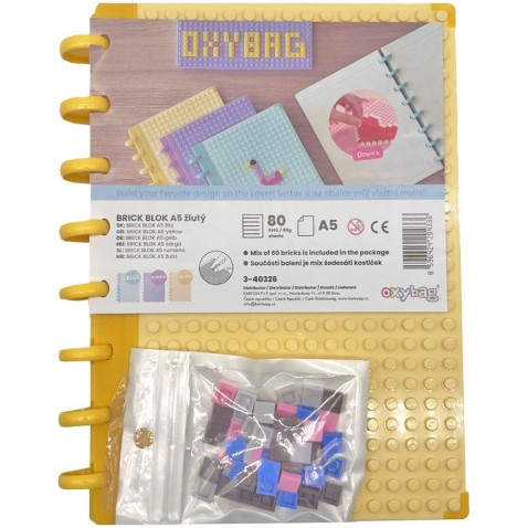A5 Brick blokk sárga