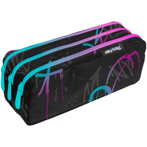 Oxybag tolltartó – Graffiti Girl, 3 cipzáras