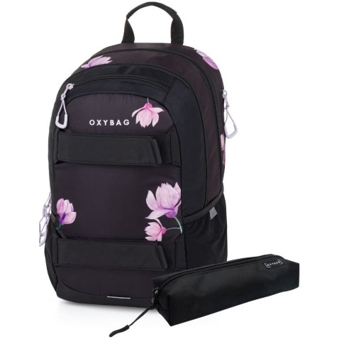 OXY Sport Flowers + etue iskolatáska