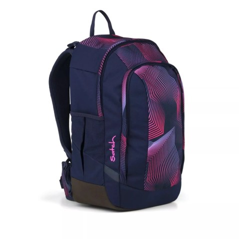 Ergobag Satch match plus diák hátizsák – Seismic Pink