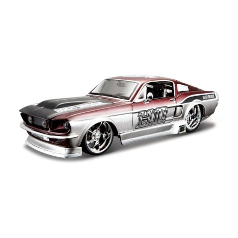 Maisto - Harley-Davidson Custom, 1967 Ford Mustang GT , 1:24
