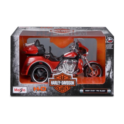 Maisto - H-D Trikes - 2021 CVO Tri Glide, metál narancssárga, 1:12