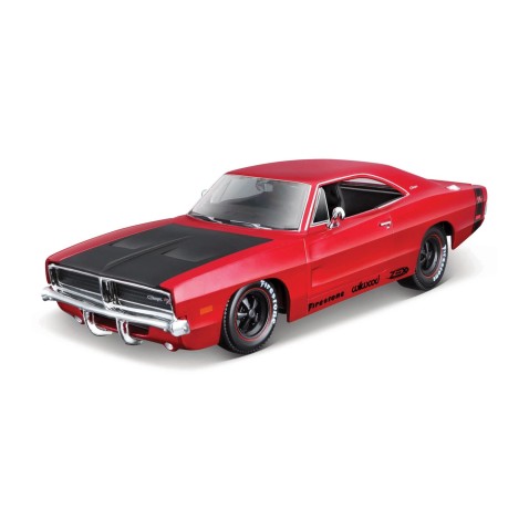 Maisto - 1969 Dodge Charger R/T, piros, Classic Muscle, 1:25