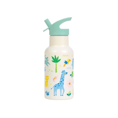 A Little Lovely Company - rozsdamentes acél kulacs, 350 ml – dzsungel