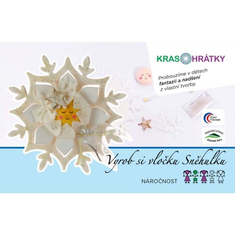 Krasohrátky kreatív készlet hópehely Hófehérke