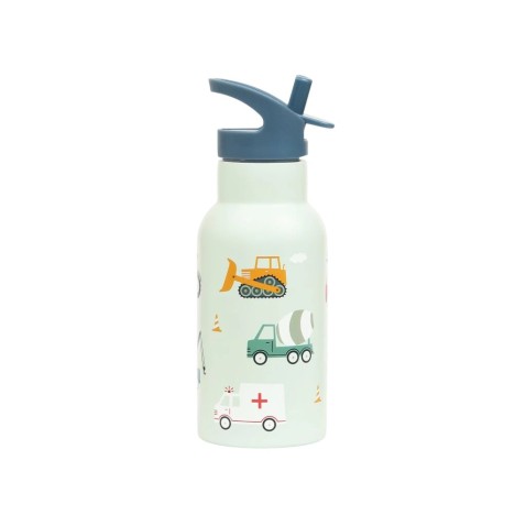 A Little Lovely Company - rozsdamentes acél kulacs, 350 ml - járművek