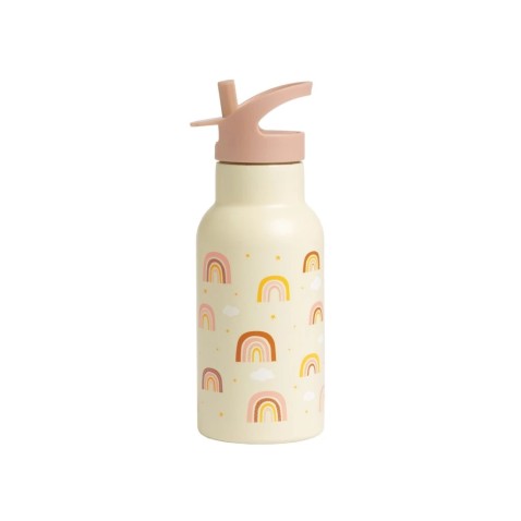 A Little Lovely Company - rozsdamentes acél kulacs, 350 ml - szivárvány