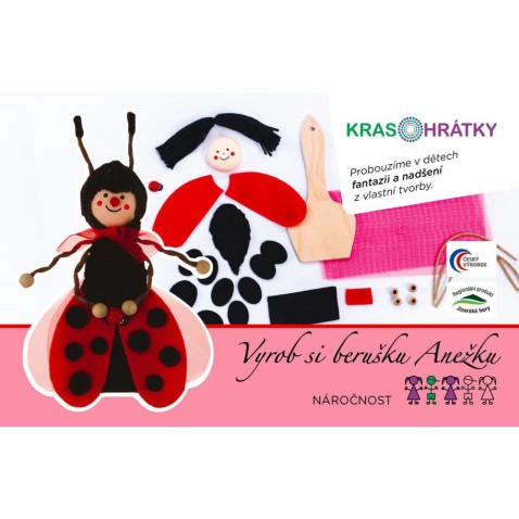Krasohrátky kreatív készlet Ágnes katicabogár