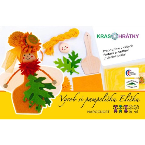 Krasohrátky kreatív készlet Eliška pitypang