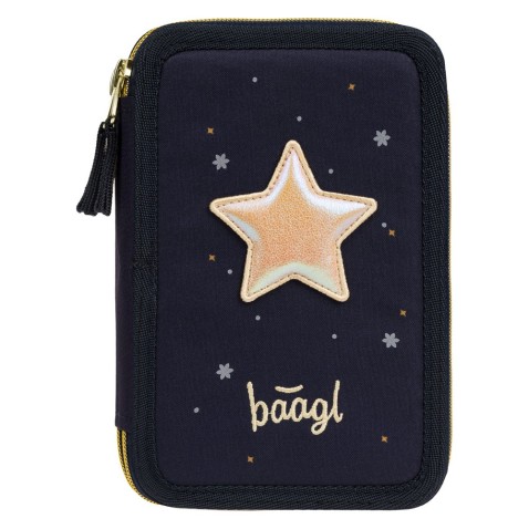 BAAGL Unicorn Gold háromszintes tolltartó