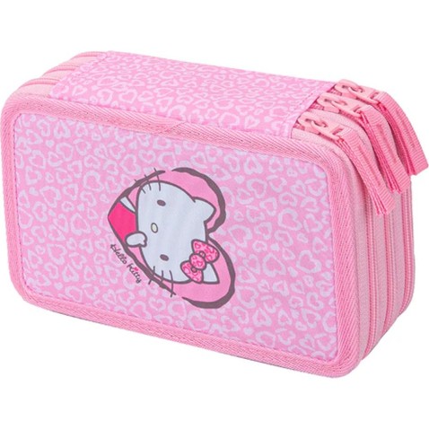 BAAGL Hello Kitty Sweet Leopard háromemeletes iskolai tolltartó