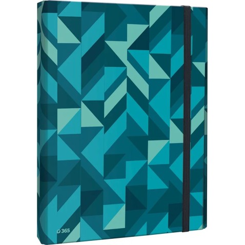 A4 Geometric füzetbox zárófüllel
