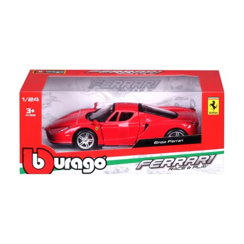Bburago - RACE+PLAY,  Enzo Ferrari, piros, 1:24