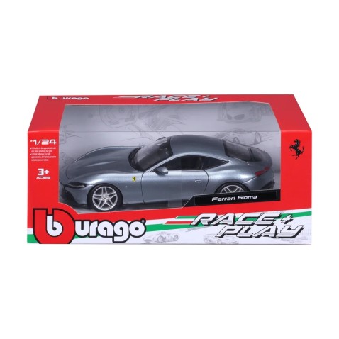 Bburago - RACE+PLAY,  Ferrari Roma, metálszürke, 1:24