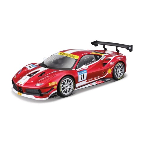 Bburago - Ferrari 488 Challange - Formula Racing 2017, sötétpiros, 1:24