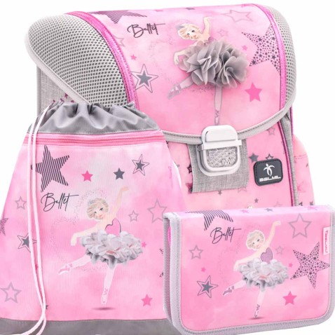 Belmil 403-13 Ballet Light Pink iskolai hátizsák szett