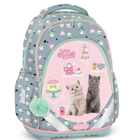 Ars Una Anatomic Cute Animals - Tea Party iskolai hátizsák
