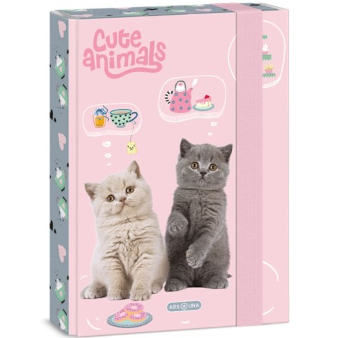 Ars Una Cute Animals - Tea Party A5-ös füzettartó box
