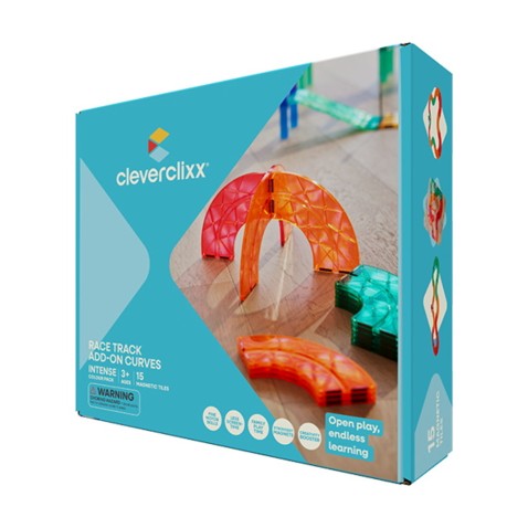 Cleverclixx – Mágneses versenypálya Intense – kanyarkészlet – 15 db