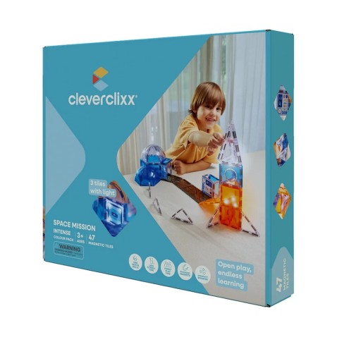 Cleverclixx – Mágneses építőjáték Űrmisszió – 47 db