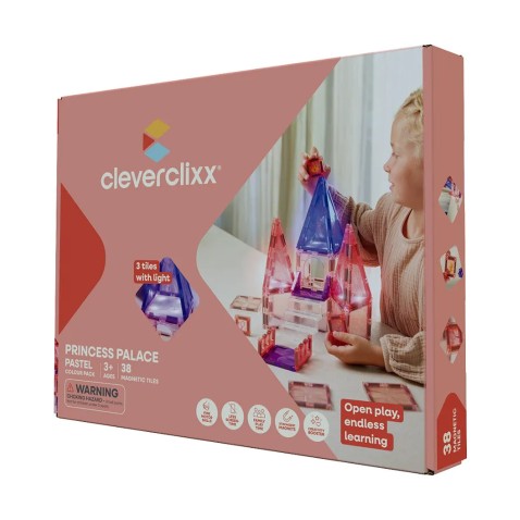 Cleverclixx – Mágneses építőjáték Hercegnőpalota – 38 db