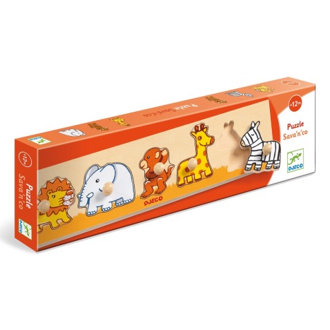 Fa berakó puzzle - szavannai állatok