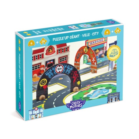 Auto Crazy Motors - Puzzl'Up Bolondos város - 34 db