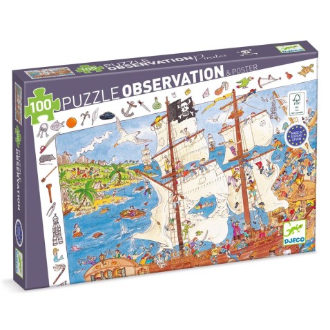 Puzzle - kalózok - 100 db