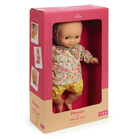 Baby Pomea - panenka Flora se stylovým oblečkem  Petit Pan