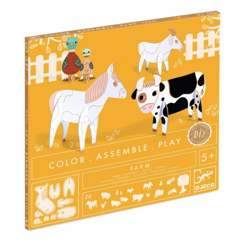 Színezd ki, rakd össze és játssz - farm