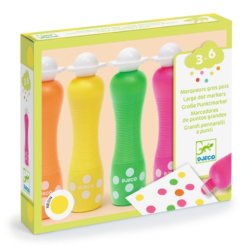Ergonomikus gyerek filctollak - neon - 4 db