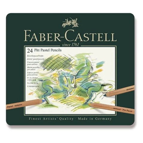Faber-Castell Pitt Pastel művészpasztellek – fémdoboz – 24 szín