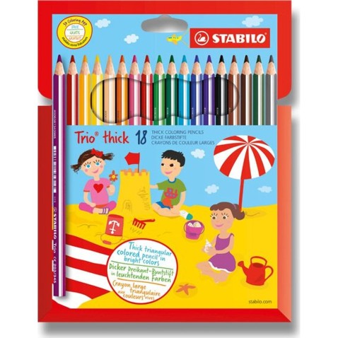 Stabilo Trio színes ceruzák – 18 szín