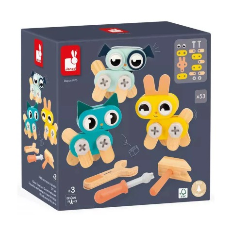 BricoKids - 3 összeszerelhető kis állat